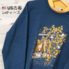 MORNING SUN　猫　裏起毛　スウェット　Made in USA製 ゆるダボ　ダサかわ
