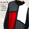 ALFRED DUNNER USA製 カラーブロックセーター ヴィンテージ