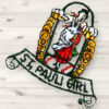 ST. PAULI GIRL ドイツビール刺繍ロゴ緑色セーター Made in USA