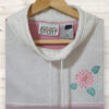 ピンク×白カラーブロック古着トップス＆ジャケット 刺繍入り JACLYN SMITH SPORT　US表記Mサイズ