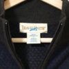 TRAVEL SMITH ハーフジップセーター ネイビー 千鳥柄 US表記Lサイズ