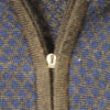 TRAVEL SMITH ハーフジップセーター ネイビー 千鳥柄 US表記Lサイズ